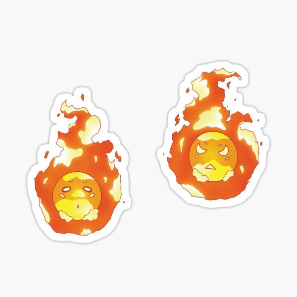 Sputter et Flare de Fire Force Sticker