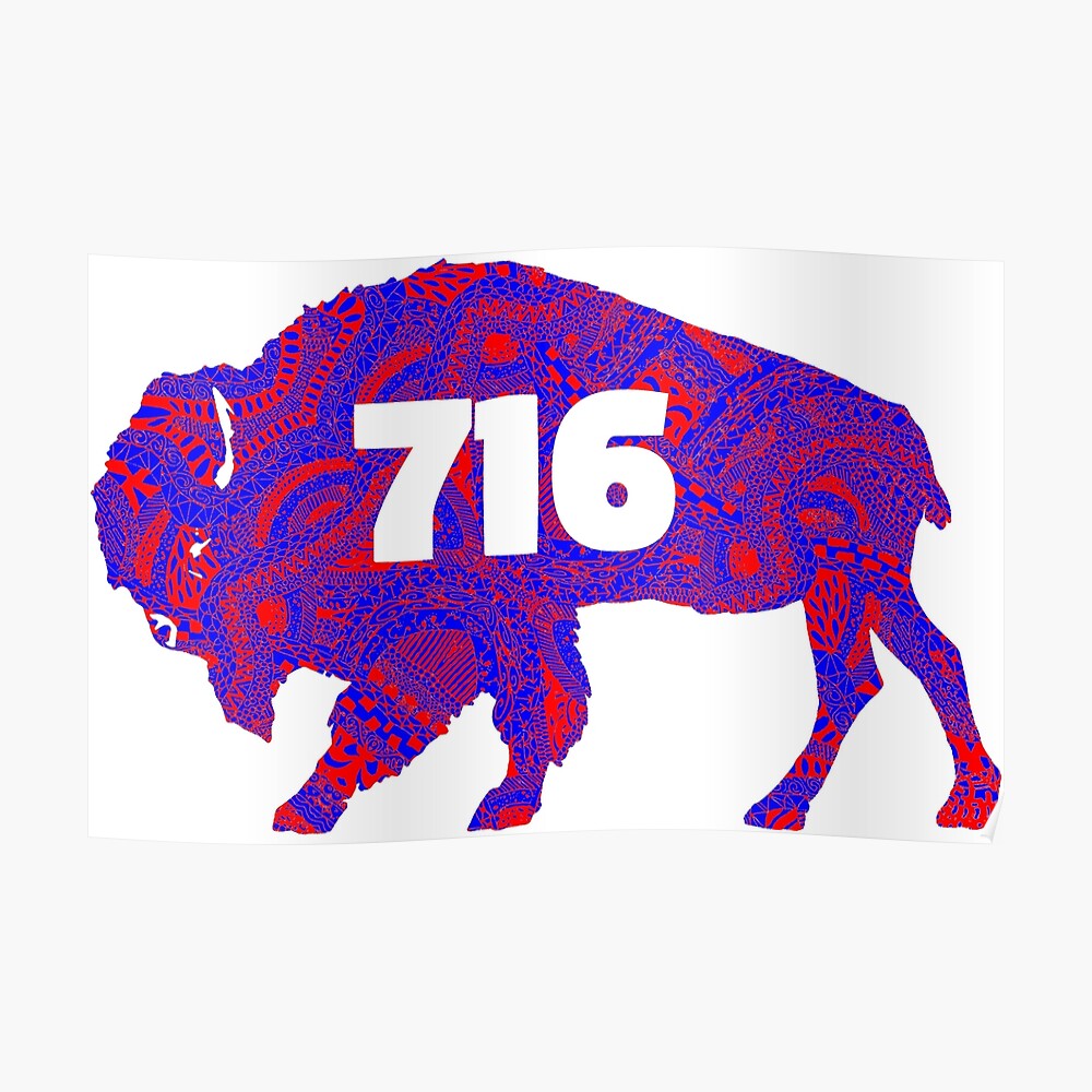 Zebra stripe Buffalo New York Bison Sticker for Sale by ScapegoatPrints