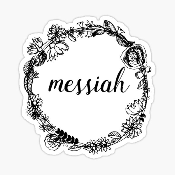 messiah college pixel script sticker Sticker for Sale by Rocky Holmes