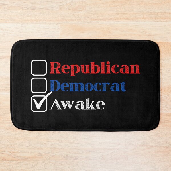 Item preview, Republican - Democrat - Awake (Dark Background Version) designed and sold by BattleMtnArmory.