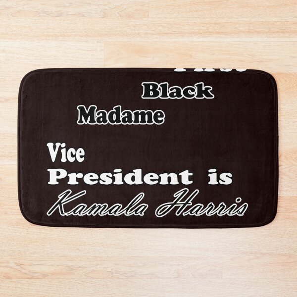 Item preview, First Black Madame Vice President Kamala Harris Black Break Barriers/Ceilings Never Give Up designed and sold by NadeenInspires.