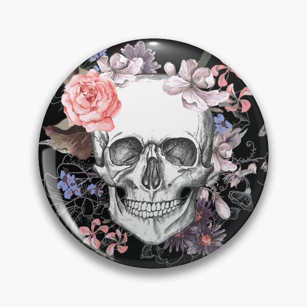 Item preview, Floral Skull Bloom Skeleton designed and sold by megatype.