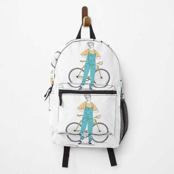 Item preview, Boy wearing an overall suit with Bicycle designed and sold by eajob.