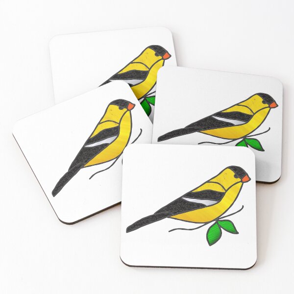 Item preview, Goldfinch Digital Stain Glass Suncatcher Design designed and sold by crookedriverusa.