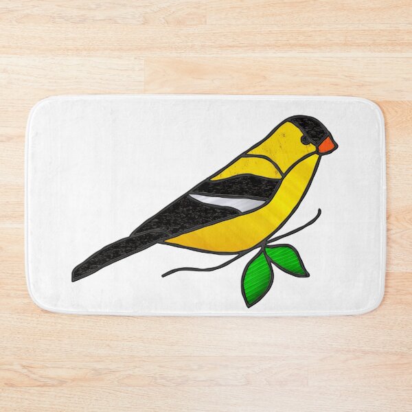 Item preview, Goldfinch Digital Stain Glass Suncatcher Design designed and sold by crookedriverusa.