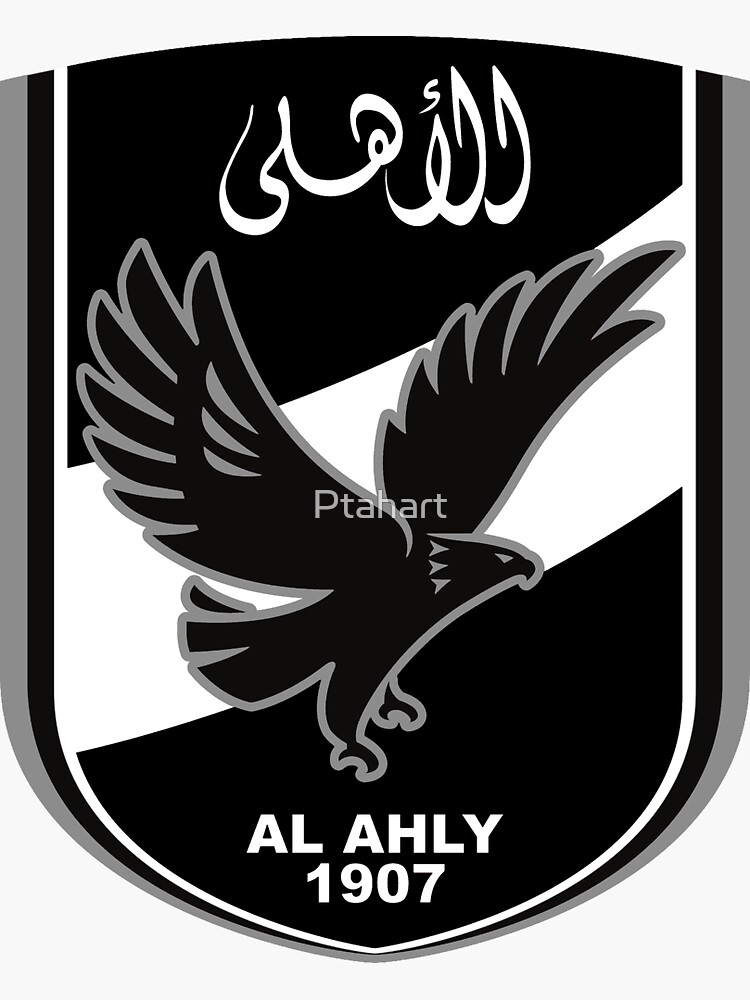"Al Ahly Black" Sticker by Ptahart | Redbubble