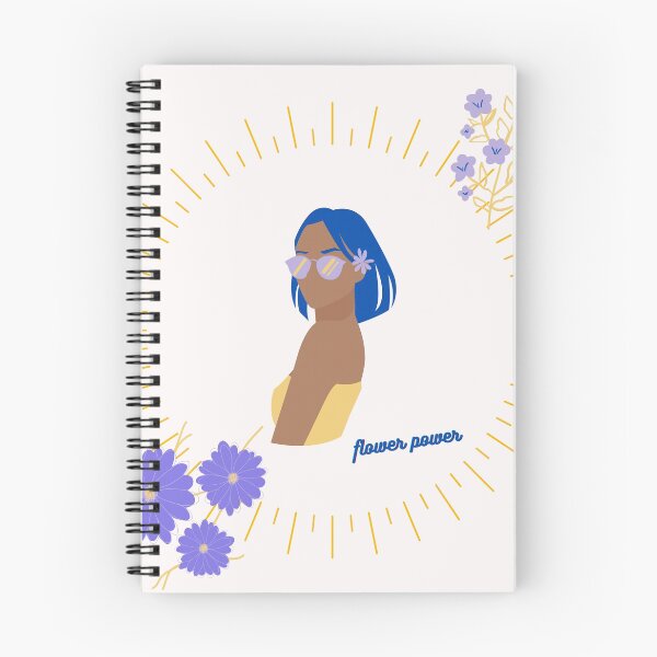 Item preview, Flower Power Blue Hair designed and sold by royalparadise.