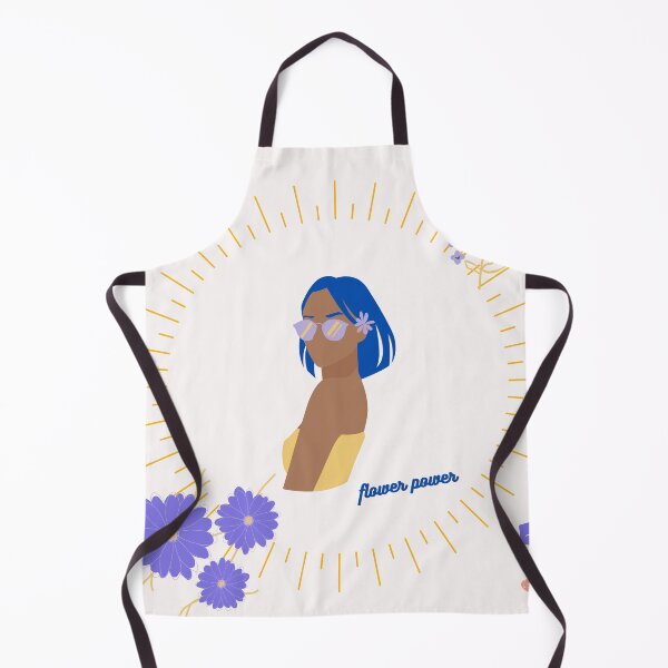 Item preview, Flower Power Blue Hair designed and sold by royalparadise.