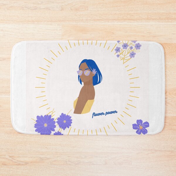 Item preview, Flower Power Blue Hair designed and sold by royalparadise.