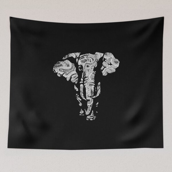 Item preview, Elephant Zen doodle designed and sold by ScapegoatPrints.