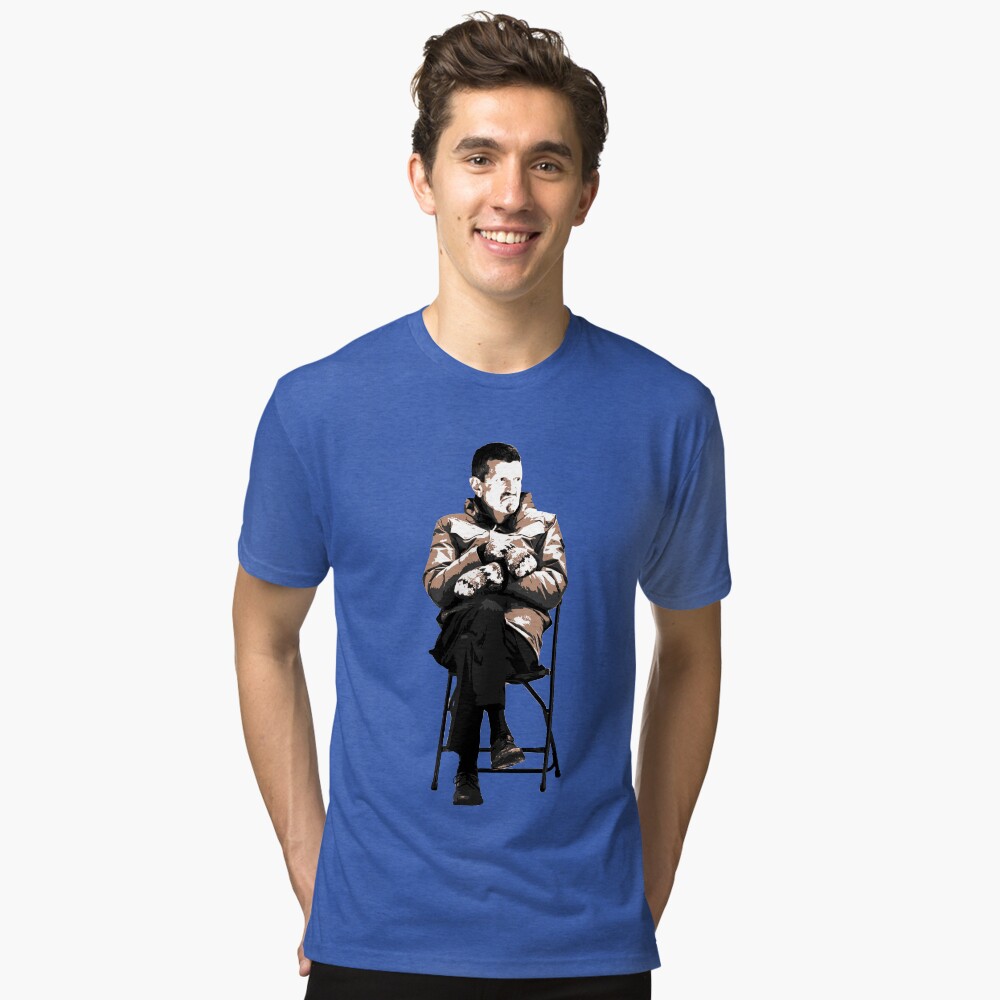 Vista previa del artículo con la obra «Camiseta de tejido mixto», diseñado y vendido por WorldEngine.