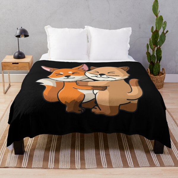 Item preview, Cat and Fox cute Hug Cuddle Animals designed and sold by 123428094.
