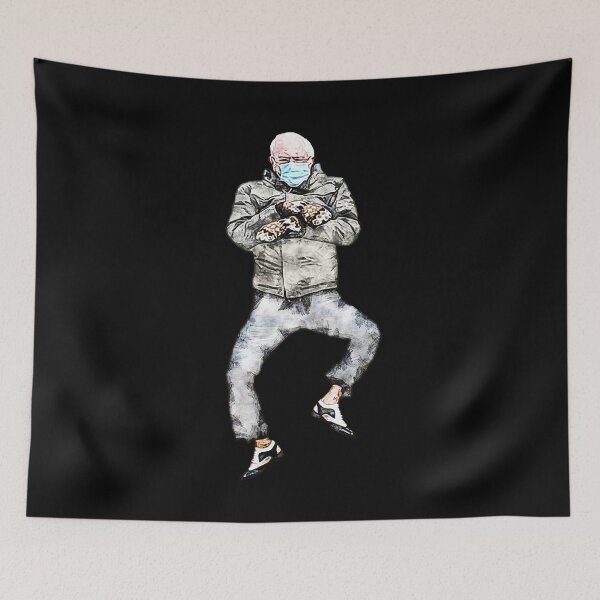 Item preview, Bernie Inauguration Mittens Meme designed and sold by aventi24.