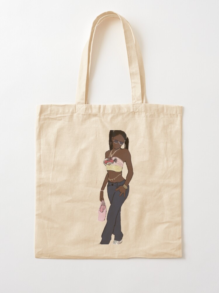 This Girl Can Black Cotton Tote Bag Canvas Tote Fashion 