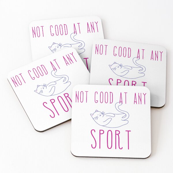 Item preview, Not Good At Any Sport Chubby Cat Design designed and sold by SweetAndSpice.