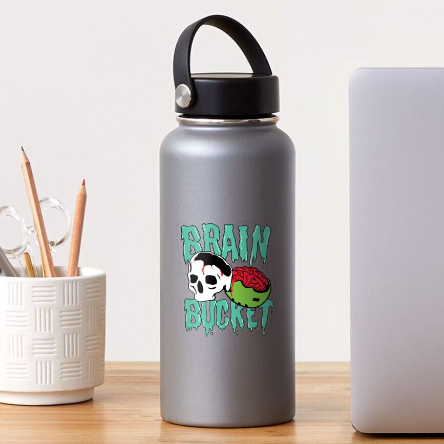brain bucket Sticker
