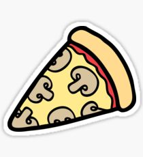 Mushroom Pizza Pattern Sticker