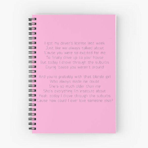 Item preview, Driver's license lyrics by Olivia Rodrigo designed and sold by Roostaman.