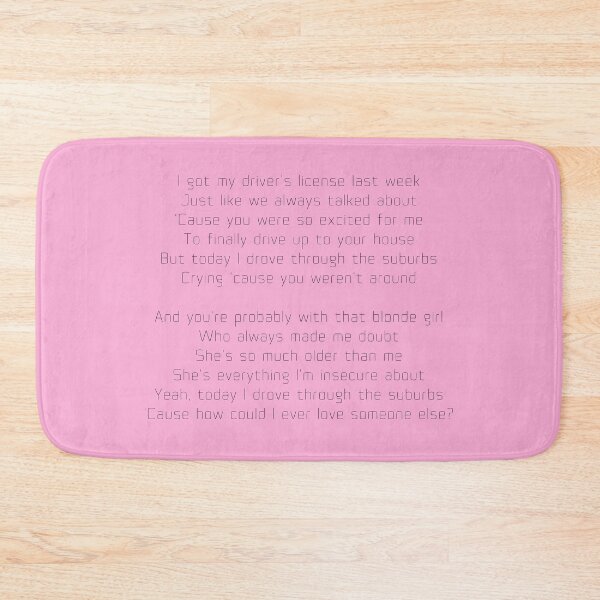 Item preview, Driver's license lyrics by Olivia Rodrigo designed and sold by Roostaman.