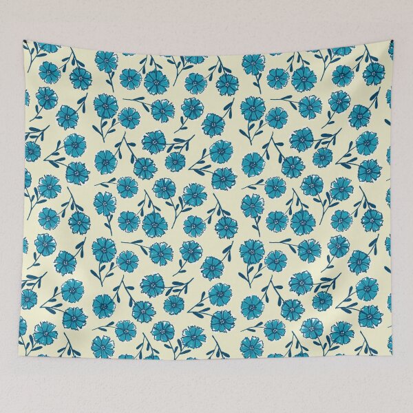 Item preview, Pretty Posies Teal Small designed and sold by Jeridale.