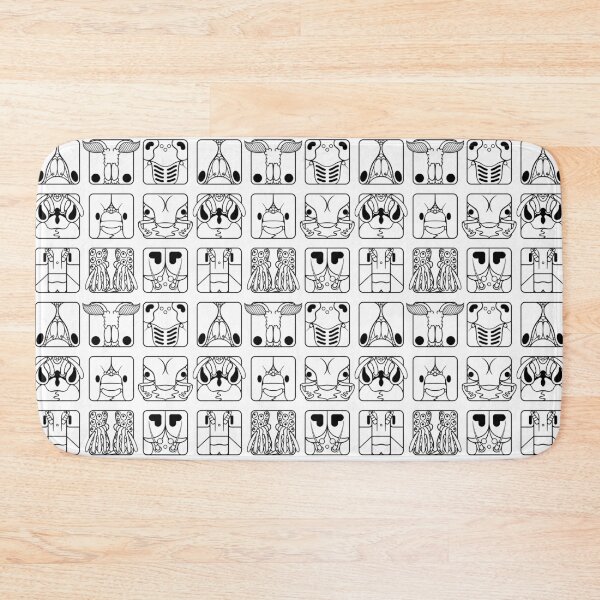 Item preview, Insect orders cartoon head squares (black) designed and sold by TiffanyYau.