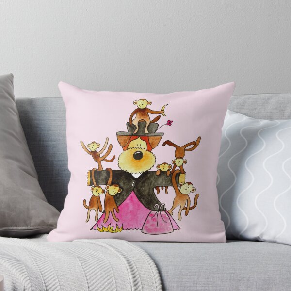 Item preview, Monkey Nanny - Funny Dog Illustration designed and sold by HalloMolly.