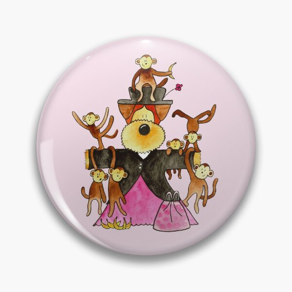 Item preview, Monkey Nanny - Funny Dog Illustration designed and sold by HalloMolly.
