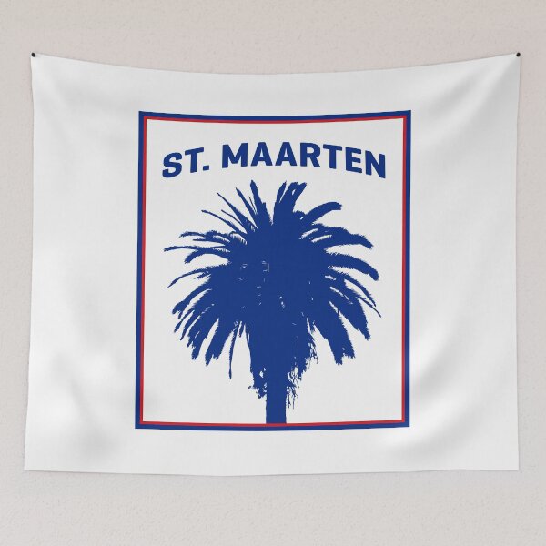 Item preview, St. Maarten Palm Tree Silhouette designed and sold by ClickForMore.