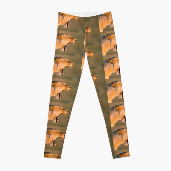 Löwin fängt Fliege Leggings