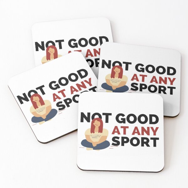 Item preview, Not Good At Any Sport Lazy Girl Design  designed and sold by SweetAndSpice.