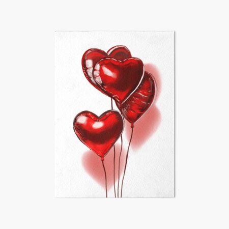 Item preview, Heart balloons designed and sold by HazedEnConfused.