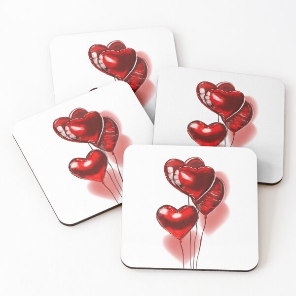 Item preview, Heart balloons designed and sold by HazedEnConfused.