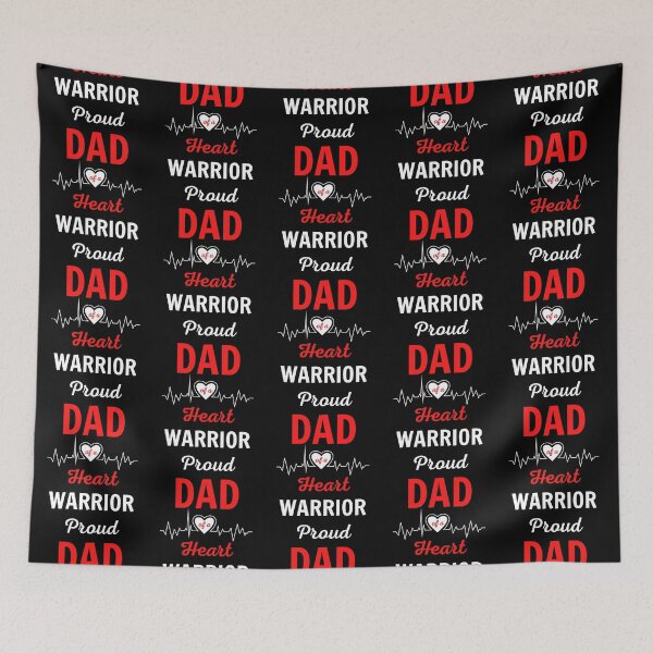 Item preview, Proud DAD Heart WARRIOR designed and sold by JKshopcrafts.