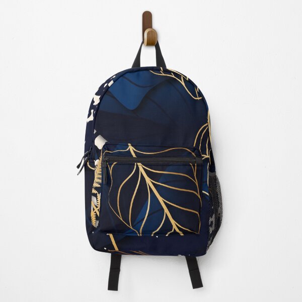 Item preview, Golden Leaves With Splash Blue Background designed and sold by JTS STORE.
