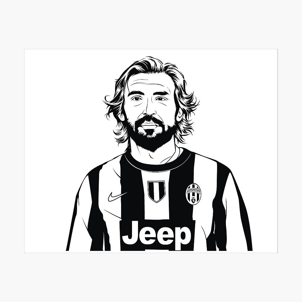 silhouette of andrea pirlo