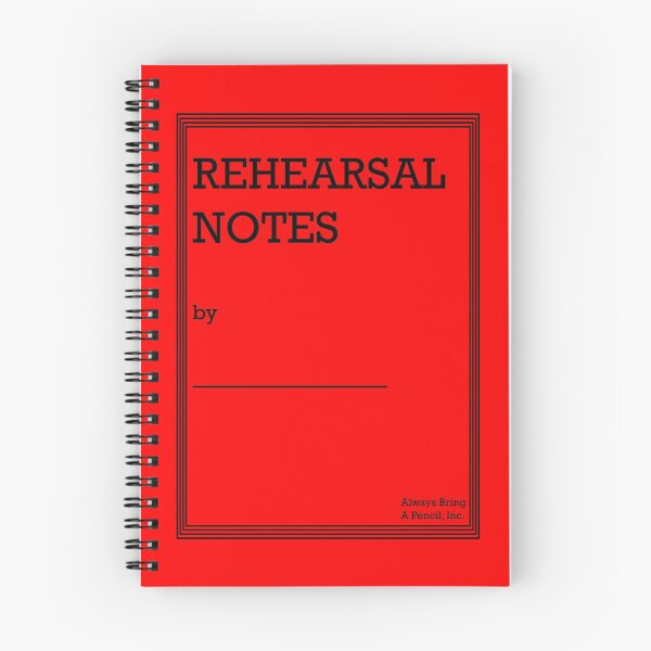 Aperçu de l'œuvre "Rehearsal Notes by You" Script Cover - Red créée et vendue par getrecdstudio.