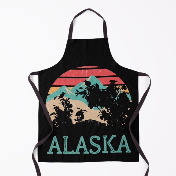 Item preview, Alaska Mountains Vintage Hiking Trail Retro designed and sold by 74ninetees.