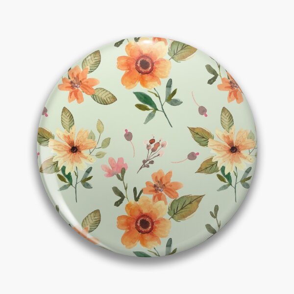 Item preview, Seamless Orange Flowers Pattern Art designed and sold by JTS STORE.
