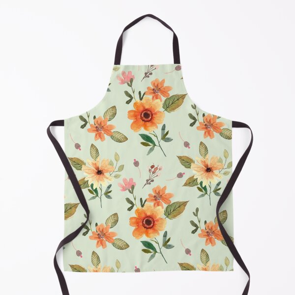 Item preview, Seamless Orange Flowers Pattern Art designed and sold by JTS STORE.