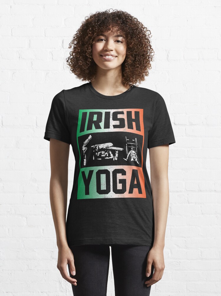Funny Irish Drunk Yoga | Essential T-Shirt