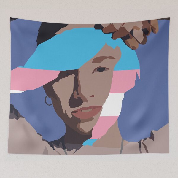 Item preview, Jules Vaughn Transgender Flag designed and sold by egleruta.