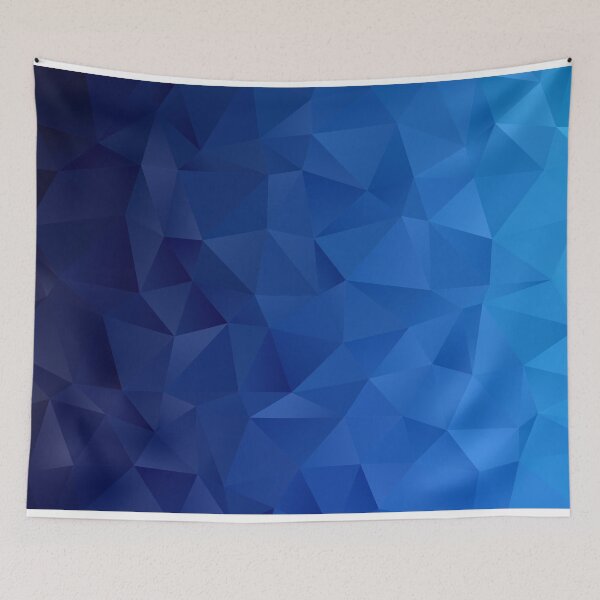 Item preview, Blue Geometric Polygon Background designed and sold by JTS STORE.