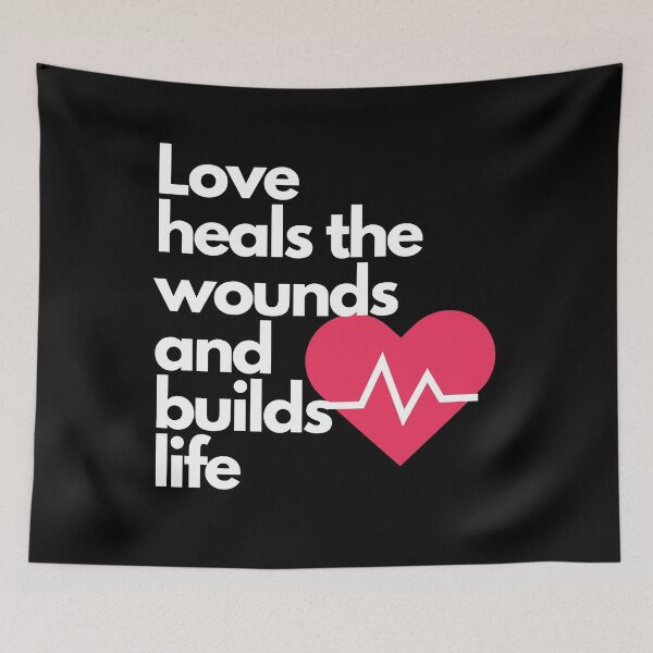 Item preview, Love heals the wounds and builds life - Cool Sticker designed and sold by joejiing.