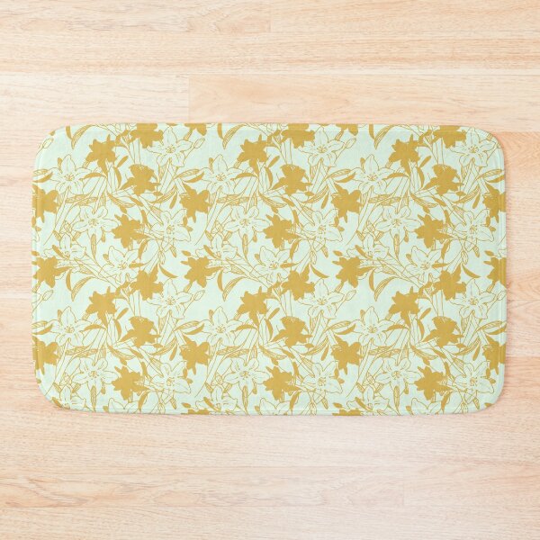 Item preview, Flowers gold flower 6 seamless flower pattern Iphone-cases, green floral pattens designed and sold by DoodlesFlowers.