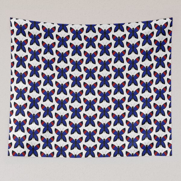 Item preview, Blue, Red and Black Butterfly designed and sold by daisyandlime.