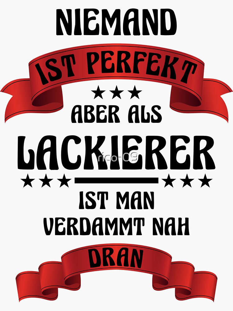 "Maler und Lackierer Sticker Beruf Lackierer Designs Lackierer