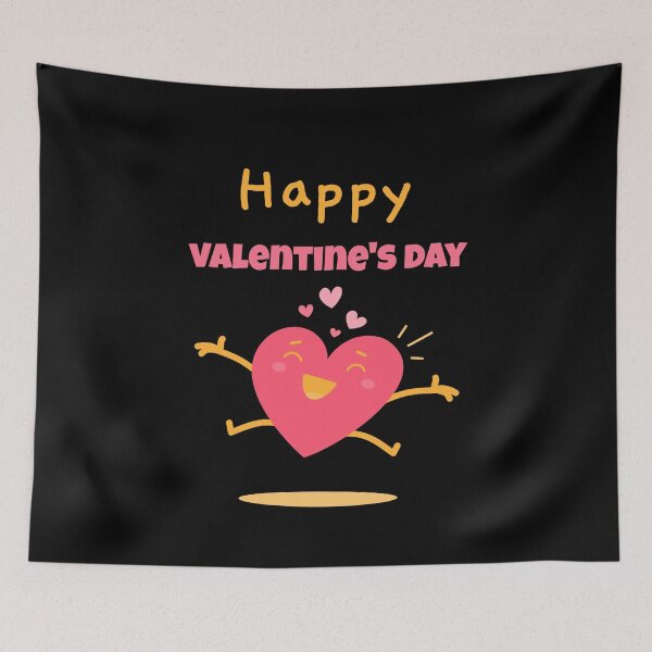 Item preview, Happy Valentine's Day With A Happy Heart designed and sold by Rebend.