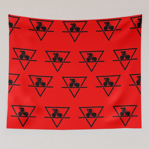 Item preview, Copy of Road Cyclist Sprinting on Bar in Triangle Black designed and sold by RabeDesigns.