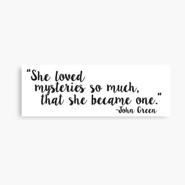 Paper Towns quote Canvas Print