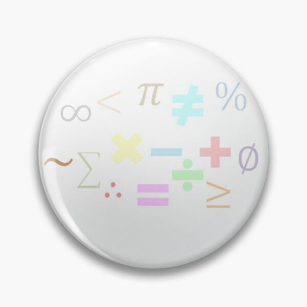 Item preview, Math symbols colored in pastel with reflection, endless pattern designed and sold by bubbley2021.